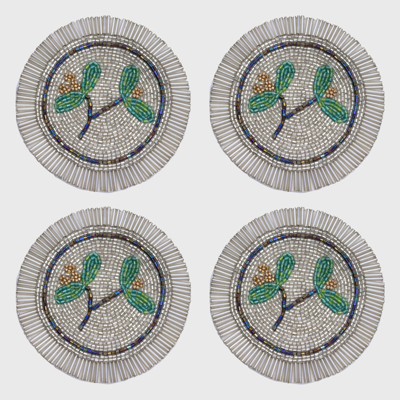 Mistletoe coasters