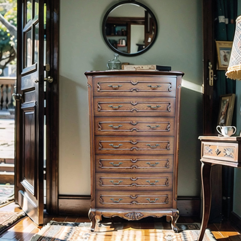 Commode d'appoint à grande capacité American Retro