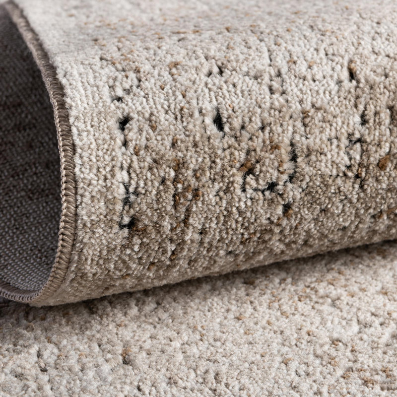 Tapis oriental beige Clessie, Tapis de couloir 3 pi 1 po x 13 pi 1 po