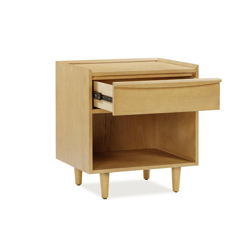 TABLE DE CHEVET TESSA EN CHÊNE NATUREL, Chêne naturel TESSA