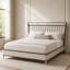 Houston Eastern King Channel Tufted Panel Bed - Walnut