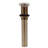 Mushroom Style Push-Down Lavatory Drain Assembly without Overflow Holes - Exposed-37742466