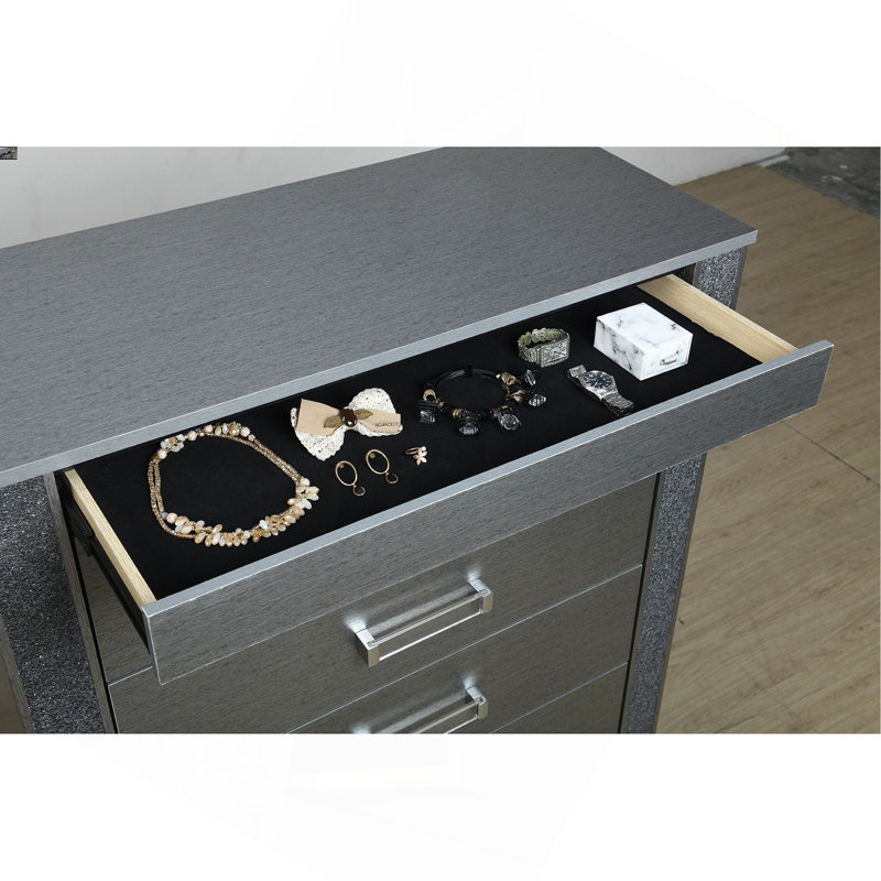 Commode argent Lorenzo