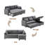 Blerim 3 Seater Sofa Bed-1609378829