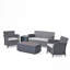 Bellefield 4 - Person Patio Conversation Set with Cushions-101177946-101177947