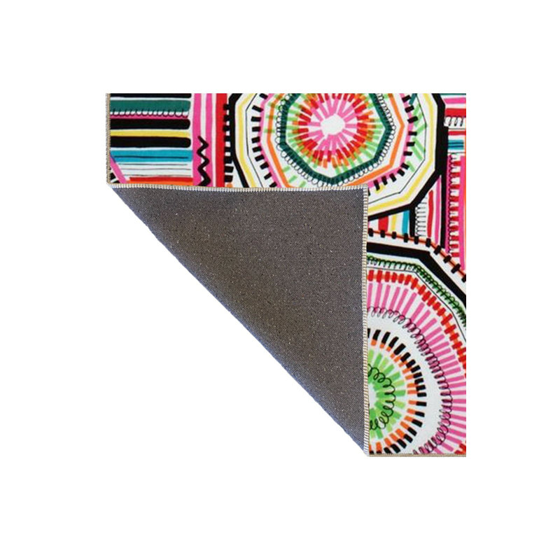 Multi Color Mixed Geometric Pattern Modern Decorative Machine Washable Area Rug, Runner 2'6" x 9'10"