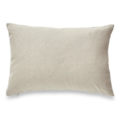 SEATTLE SOLID Feather Linen Reversible Throw Pillow