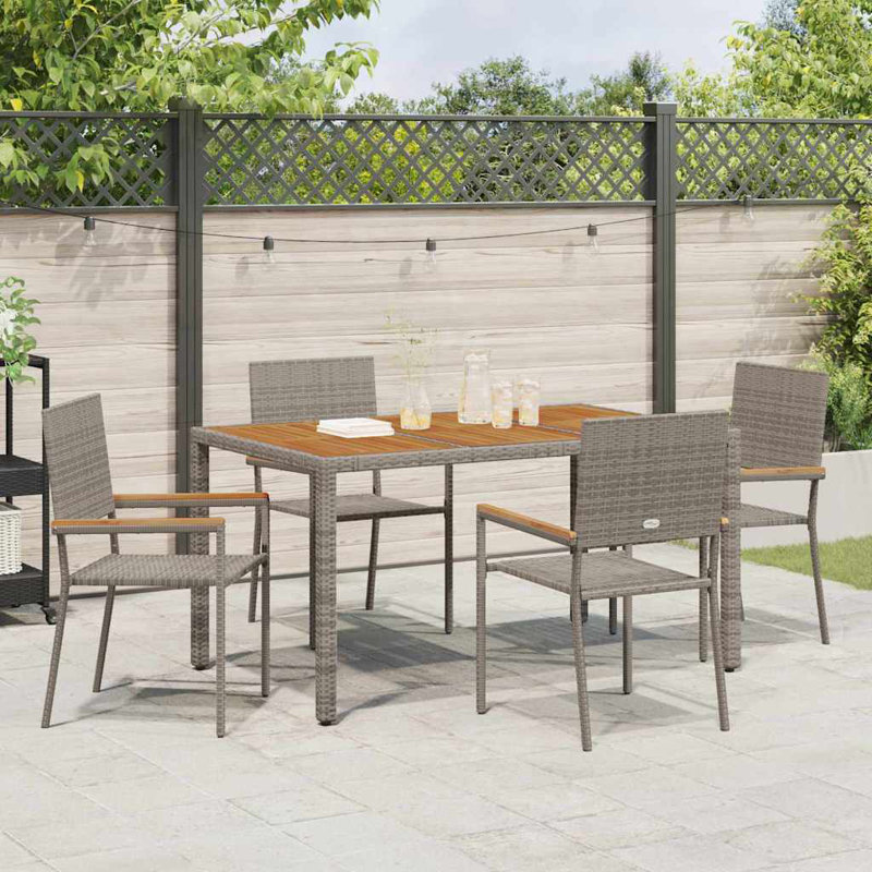 Patio Dining Armchair, Grey