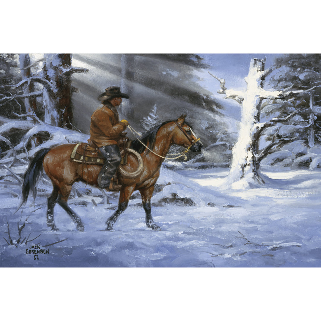 Silent Night, Holy Night by Jack Sorenson - Wrapped Canvas Painting Millwood Pines 