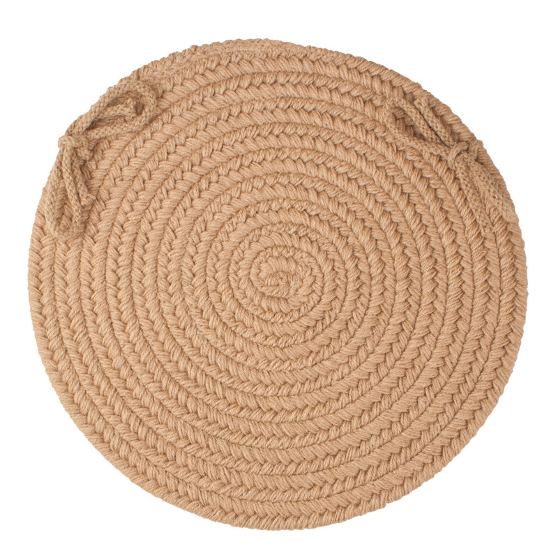 Outdoor 0.38'' Dining Chair Chair Pad, Taupe