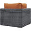 Canapé d'angle extérieur en rotin Sunbrella-31483509