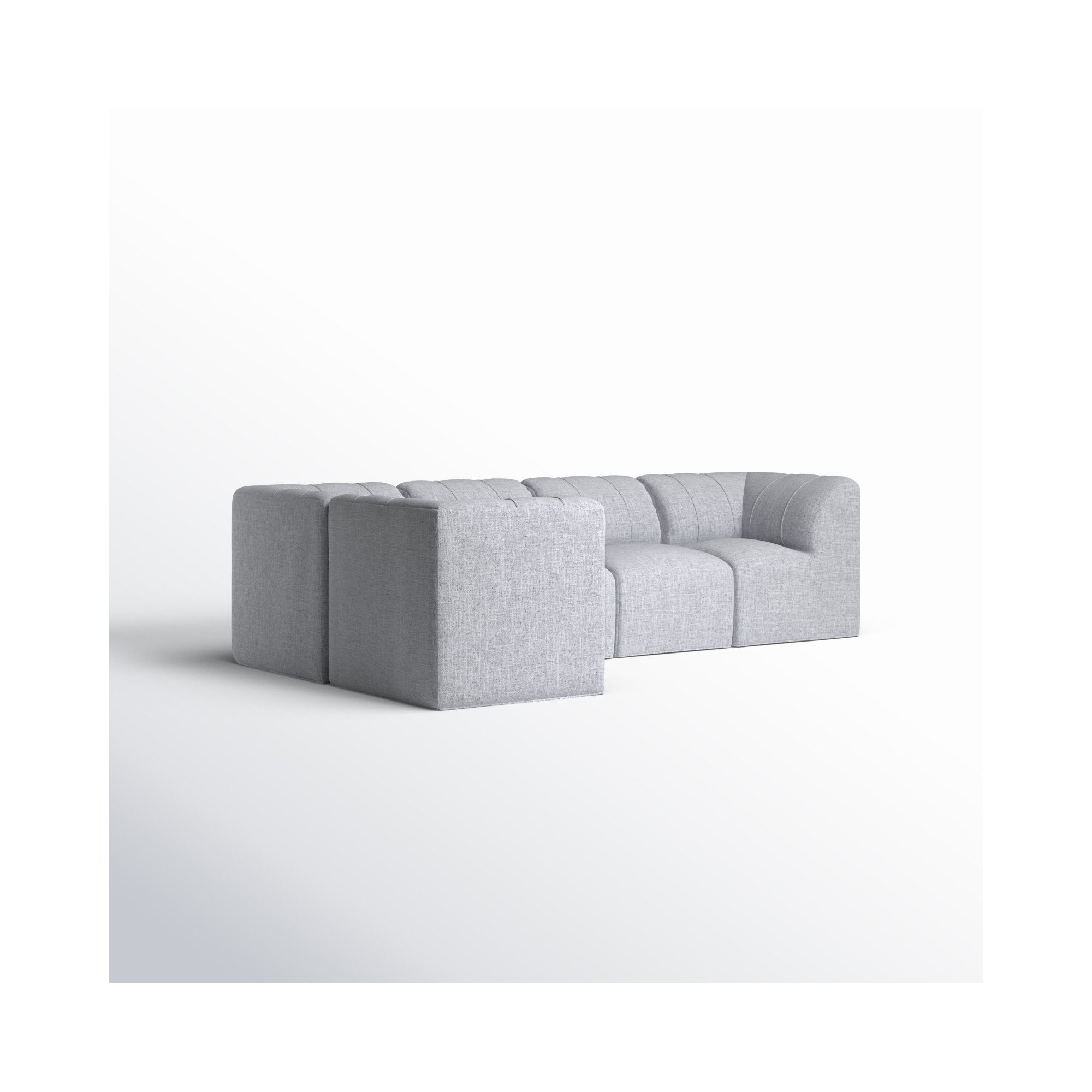 Praia 102" Sunbrella Outdoor Sofa, Canvas Granite Sunbrella® Canvas