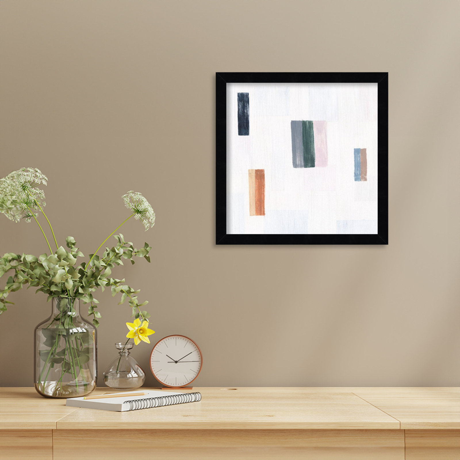 Somatic I Print by Vanna Lam, Black, 13" H x 13" W