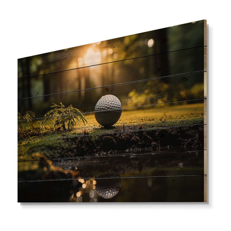 Mulgrave - Impression de bois sportif sur bois de pin naturel, H 34 po x l 44 po