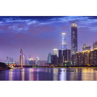 Photographie de toile tendue, "Canton", Chine