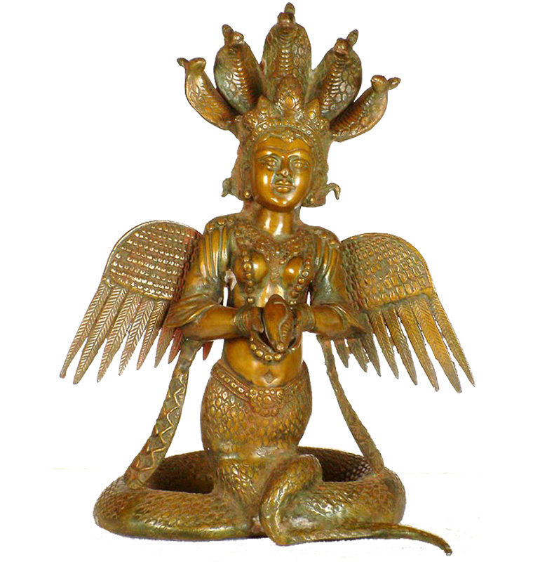 Figurine Naga Kanya, Or clair