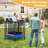 Gymax Hexagon Backyard Trampoline with Safety Enclosure