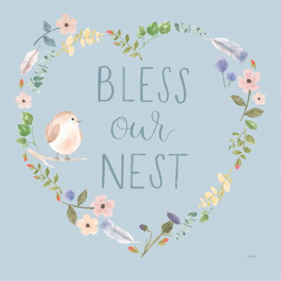 Spring Sentiments VII - peinture sur toile tendue