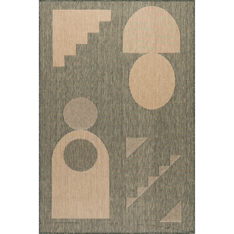 Tapis intérieur / extérieur Anslie, Rectangle 6 pi 7 po x 9 pi