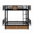 Twin XL Over Twin XL Metal Bunk Bed With Drawers-1838490515