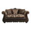 Ensemble de causeuse pour canapé 2 pièces Delie, chenille, 4 coussins décoratifs Delie-109765432