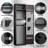 5-6 Gun Safe, Quick Access Biometric Fingerprint Rifle Gun Safe with Silent Mode and Alarm System, Gun Safe for Rifles and Pistols, Gun Cabinet with Removable Shelf and 3 Adjustable Gun Slots