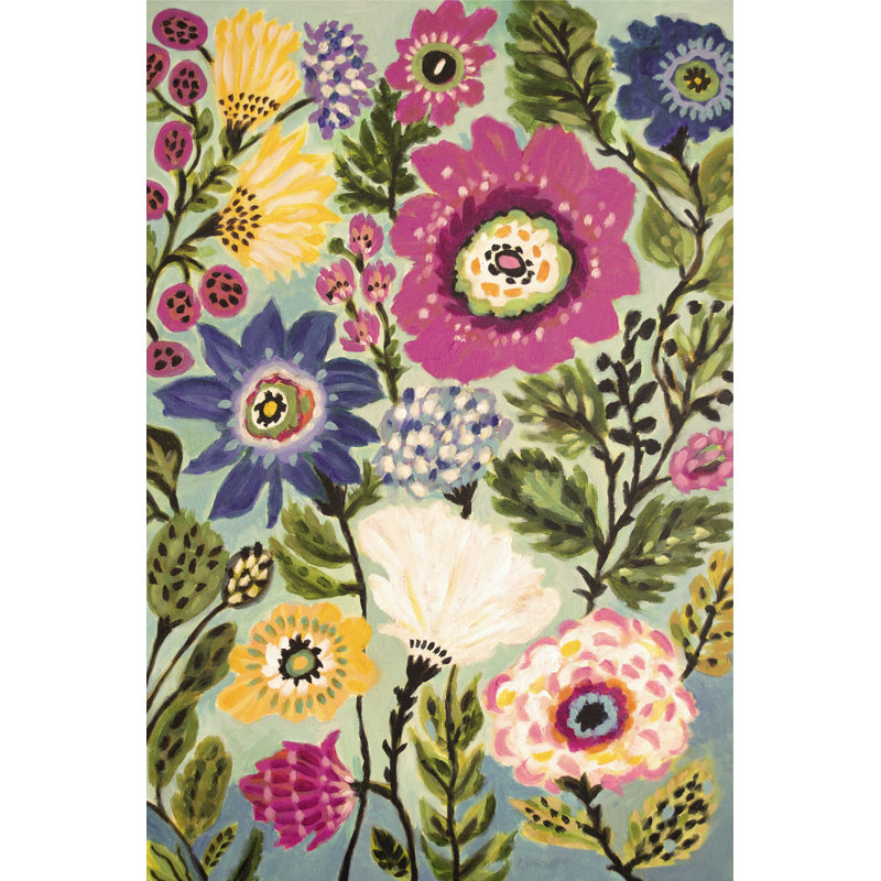 Jardin de fantaisie IV, H 48 po x l 32 po