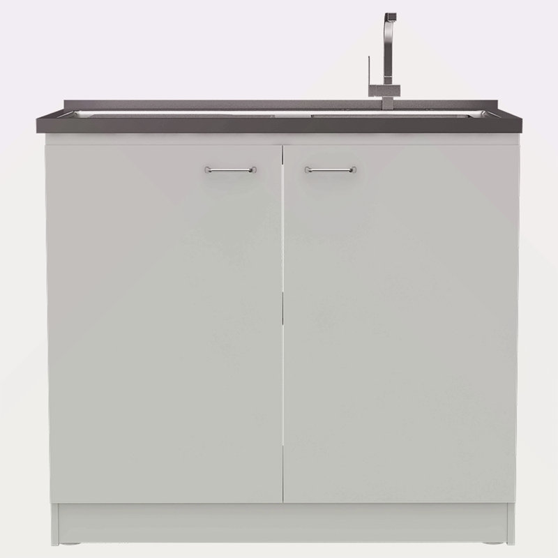 Rectangle 2-Door Utility Sink And Cabinet