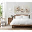 Grand art mural floral sur toile, décor de chambre à coucher moderne neutre, pivoine-109936728