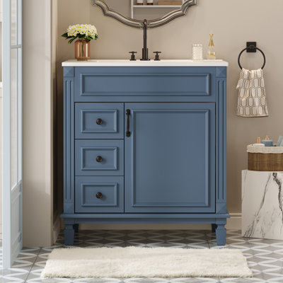 Meuble-lavabo 30 po avec lavabo en céramique