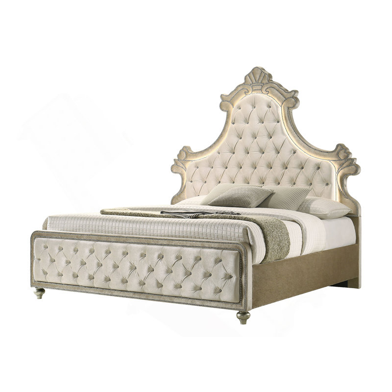 Lit en velours Ek Lucienne