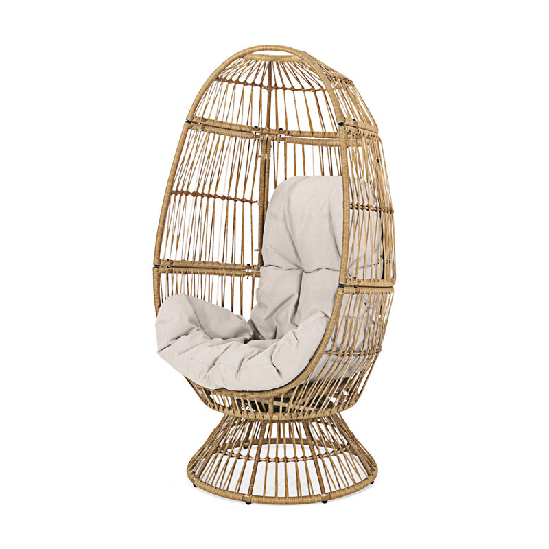 FAUTEUIL PIVOTANT RESEDA, Blanc, Naturel