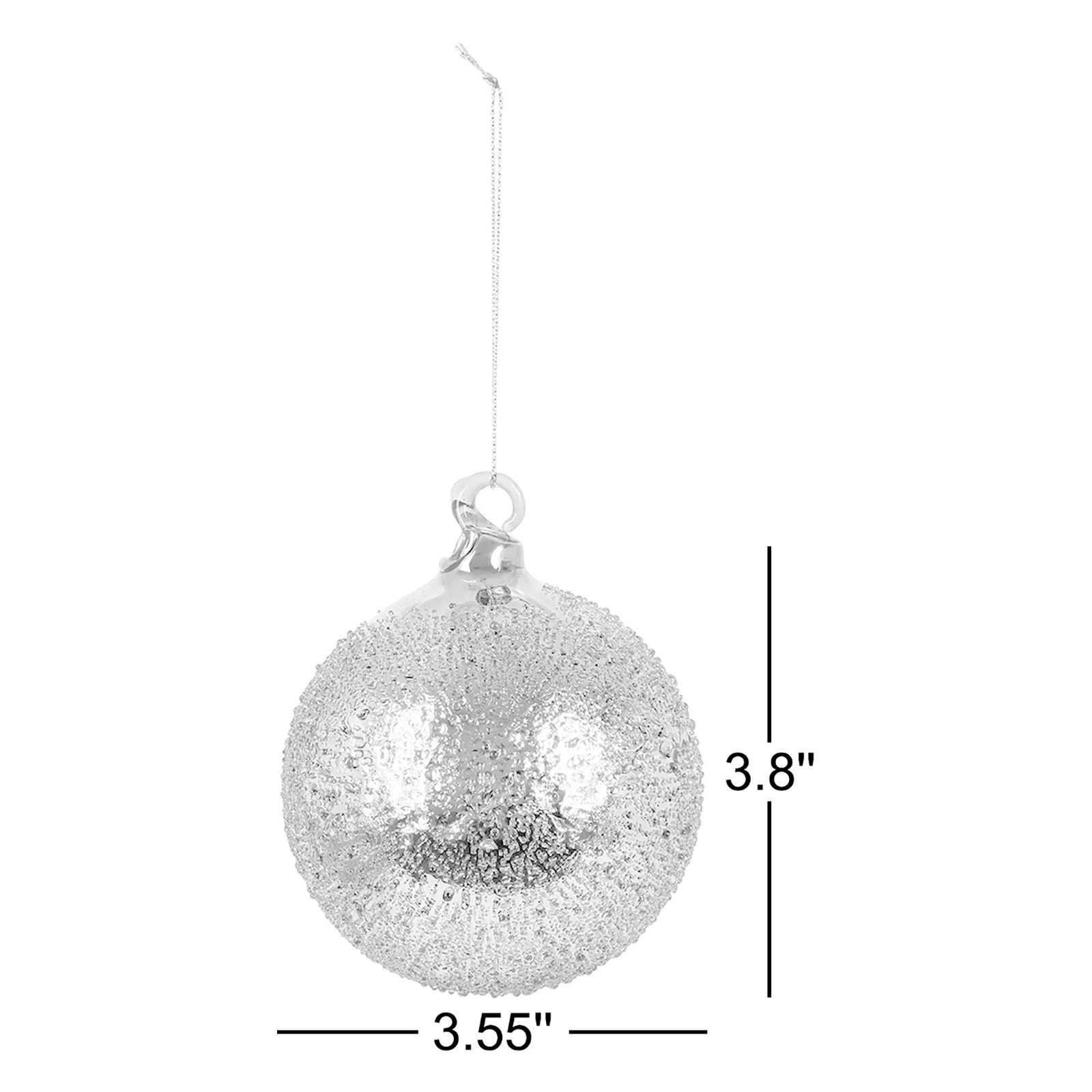4" Glass Bauble
