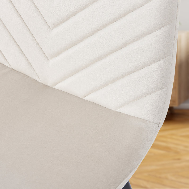 Chaise de salle à manger Ivenson, Crème, crème