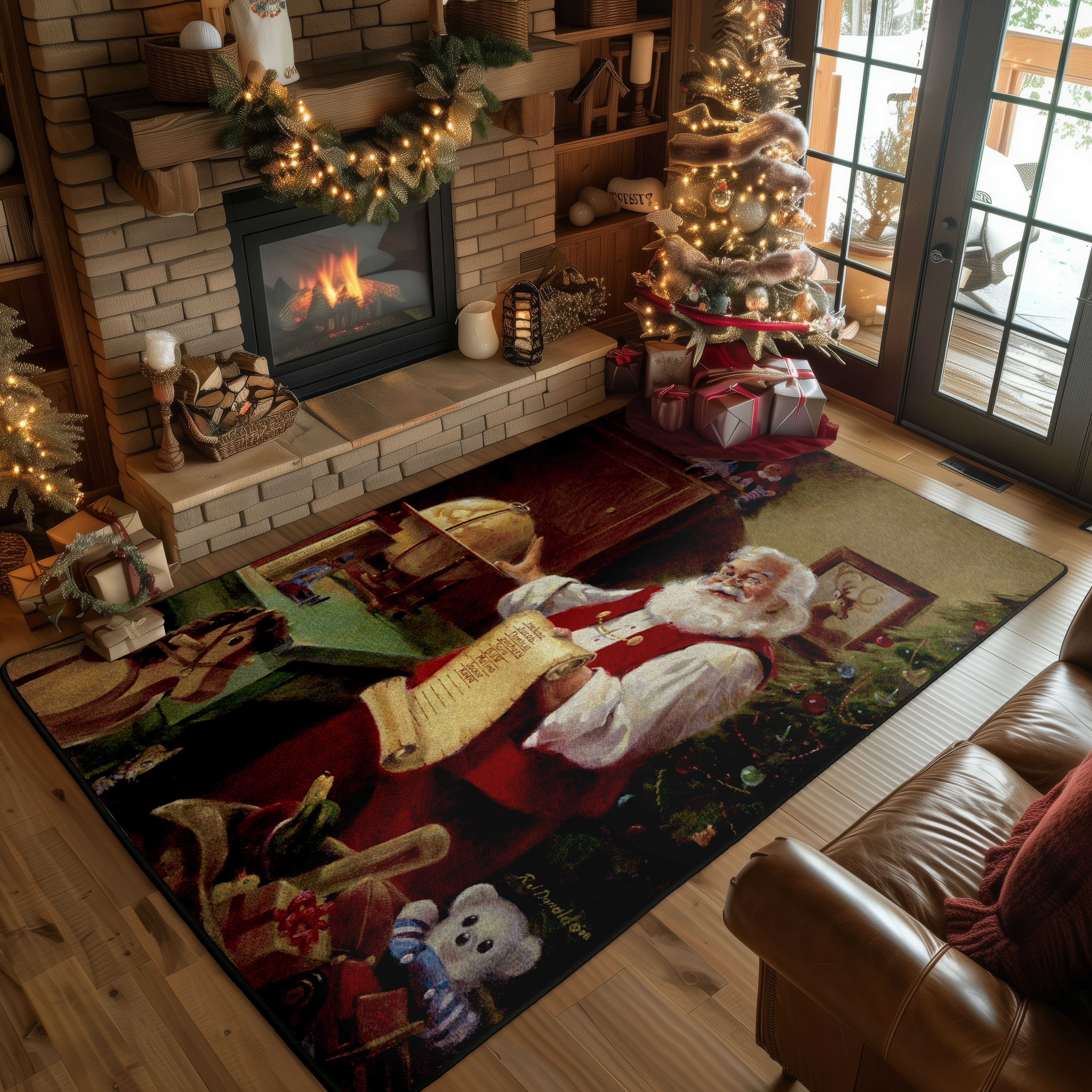 The Holiday Aisle® Leksi Wish List Area Rug | Wayfair