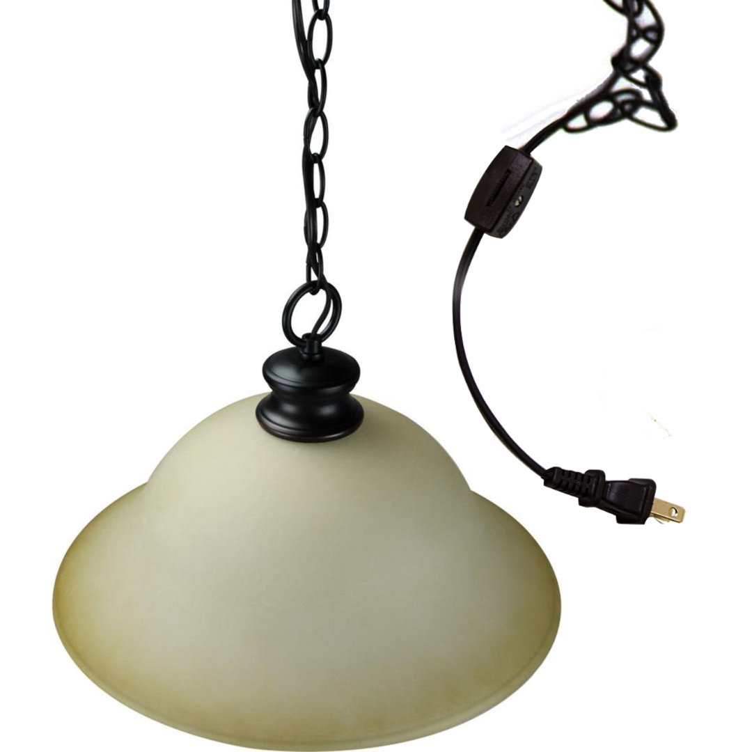Munch 1 - Light Single Bell Pendant Charlton Home® Shade 