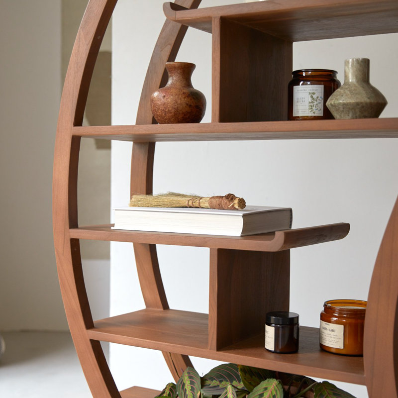 155cm H x 155cm W Solid Wood Bookcase