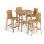 Islay Outdoor 5 - Piece Teak Bar Height Dining Set
