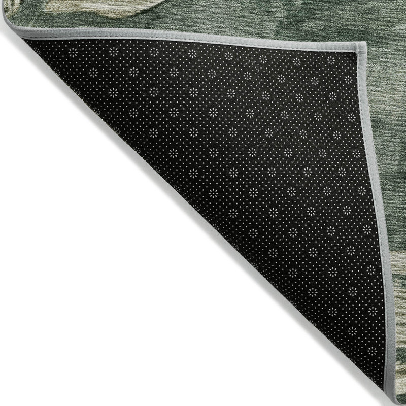 Machine Washable Indoor/Outdoor Xhevrie Fern Rug, Rectangle 5' x 7'6"