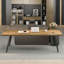 Bureau de direction en bois massif avec tiroirs Burlywood-1873116110-1873116114