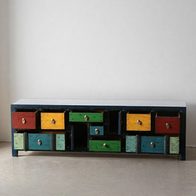 Retro Painted TV Cabinet