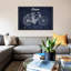 Indian Navy Blue Patent by Aged Pixel - Print on Canvas-56803974-50018218