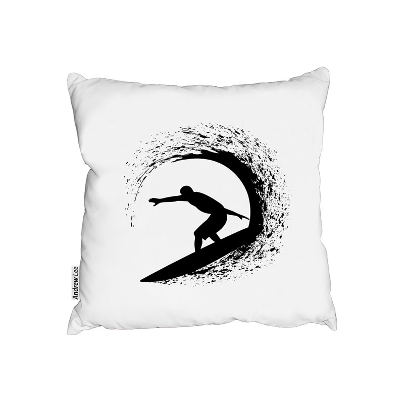 Surfer Silhouette Cushion Cover, 60cm x 60cm