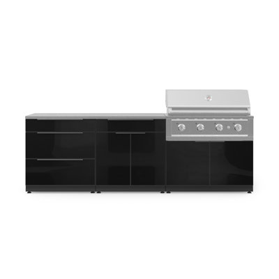 Ensemble d'armoires en aluminium pour l'extérieur Barbecue au propane liquide