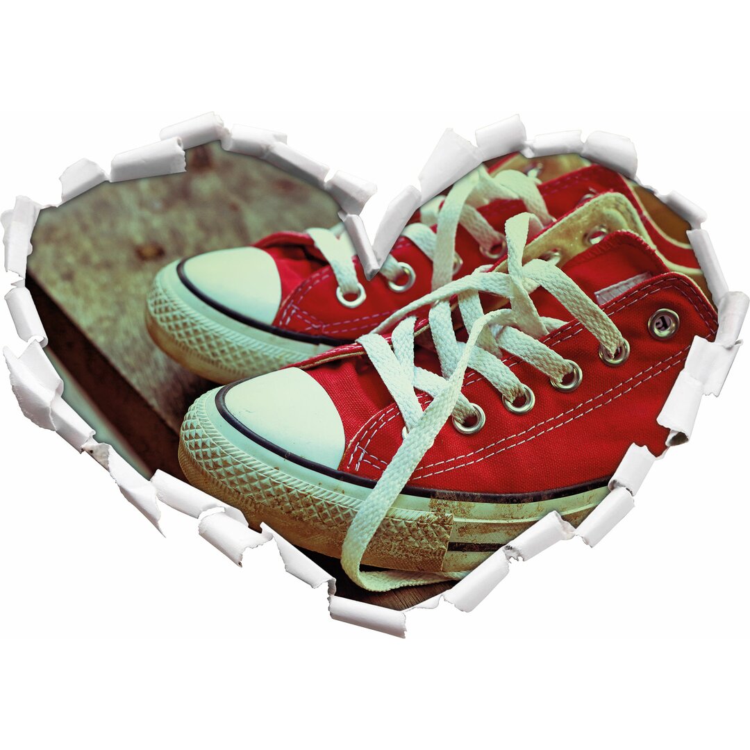 Wandtattoo Rote Converse Chucks