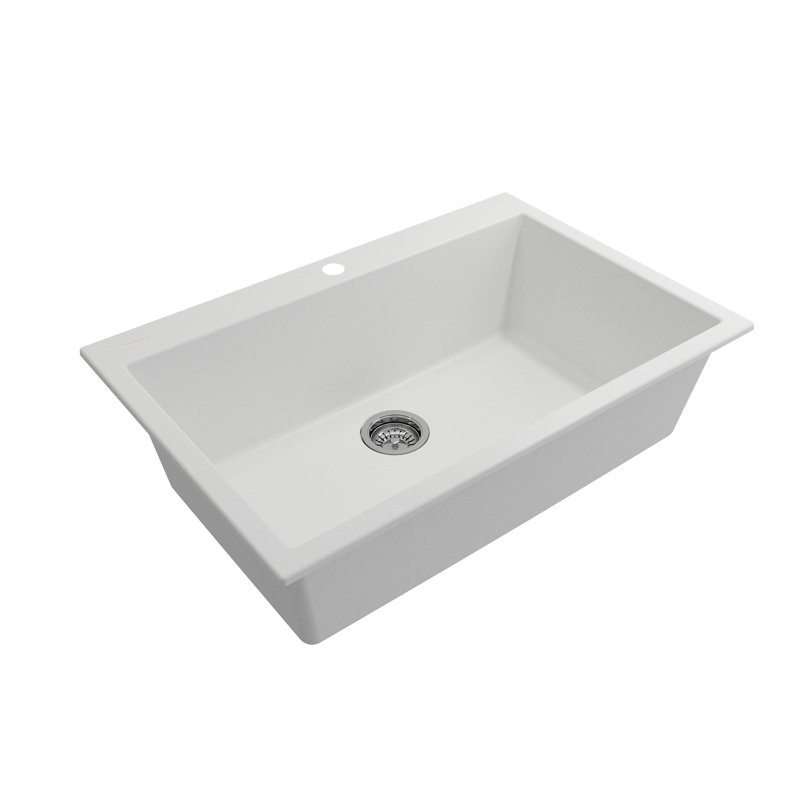 Évier de cuisine Campino, H 9,5 po x l 22 po x L 33 po
