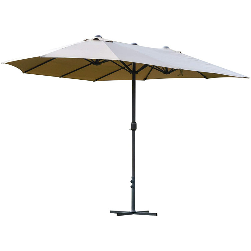 Cristina 460cm Market Parasol, Khaki