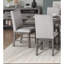 Ensemble 2 pièces de chaises de salle à manger avec siège et dossier rembourrés en tissu beige
