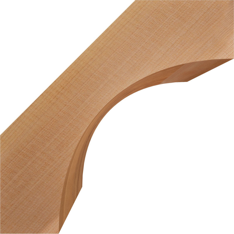 Attelle de genou Westlake, Cèdre rouge, H 10 po x l 5,5 po x P 10 po, Lisse