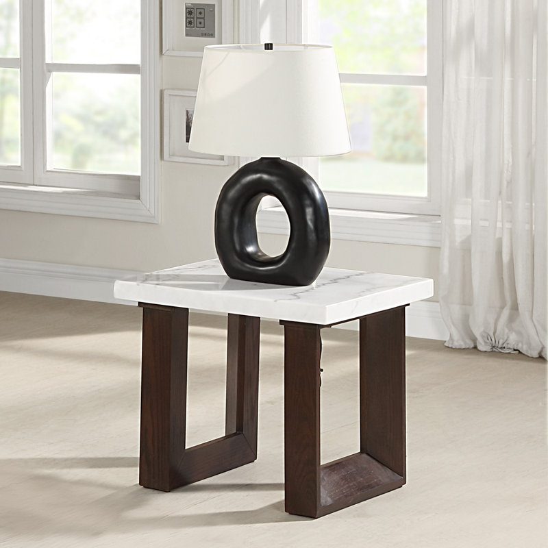 Oharra End Table W/Marble Top